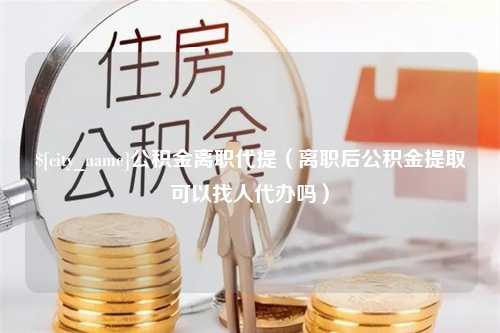 昌都公积金离职代提（离职后公积金提取可以找人代办吗）